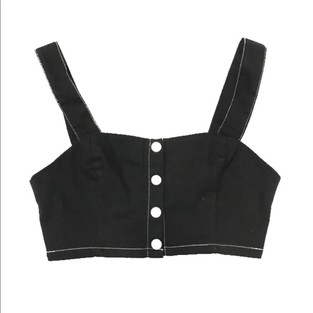 Black crop top